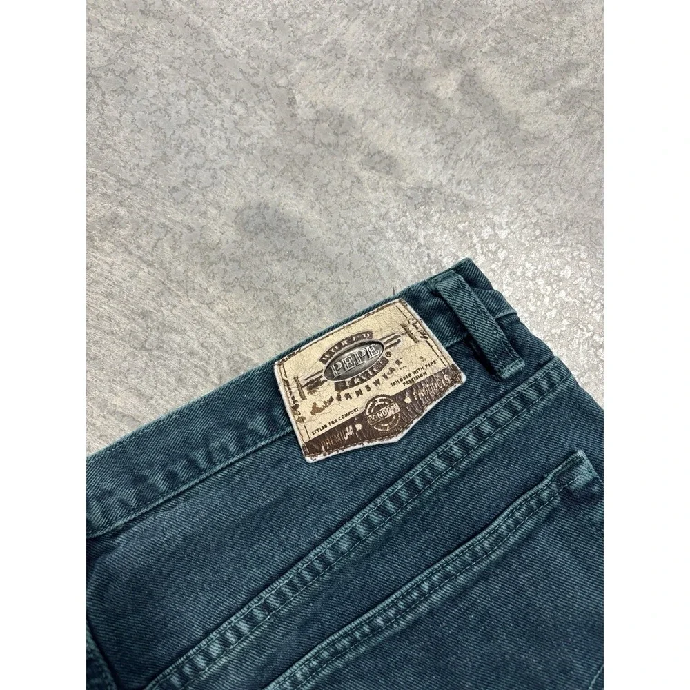 Vintage Pepe Jeans Green/Blue Denim Jeans Men's Size 38W